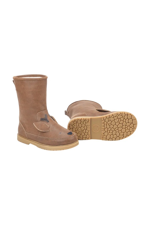 Детские кожаные зимние ботинки Donsje Wadudu Special Boots Stag 2022010.29.33 коричневый AW25