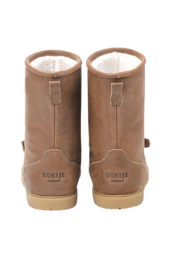 Детские кожаные зимние ботинки Donsje Wadudu Special Boots Stag 2022010.29.33 коричневый