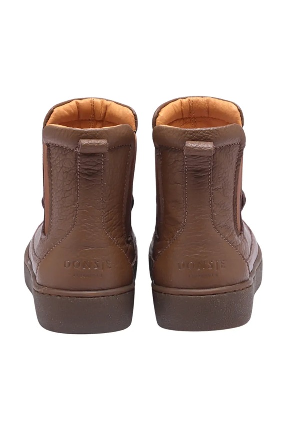 Мальчик Детские кожаные зимние ботинки Donsje Thuru Classic Boots Bear 2023802.22.28 коричневый
