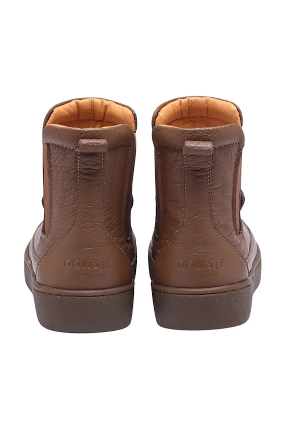 Мальчик Детские кожаные зимние ботинки Donsje Thuru Classic Boots Bear 2023802.22.28 коричневый