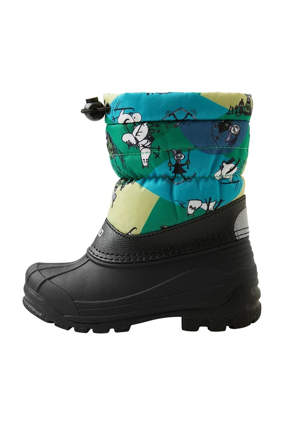 Zimné topánky Reima Moomin Nefar 5400024M.9BYA zelená AW25