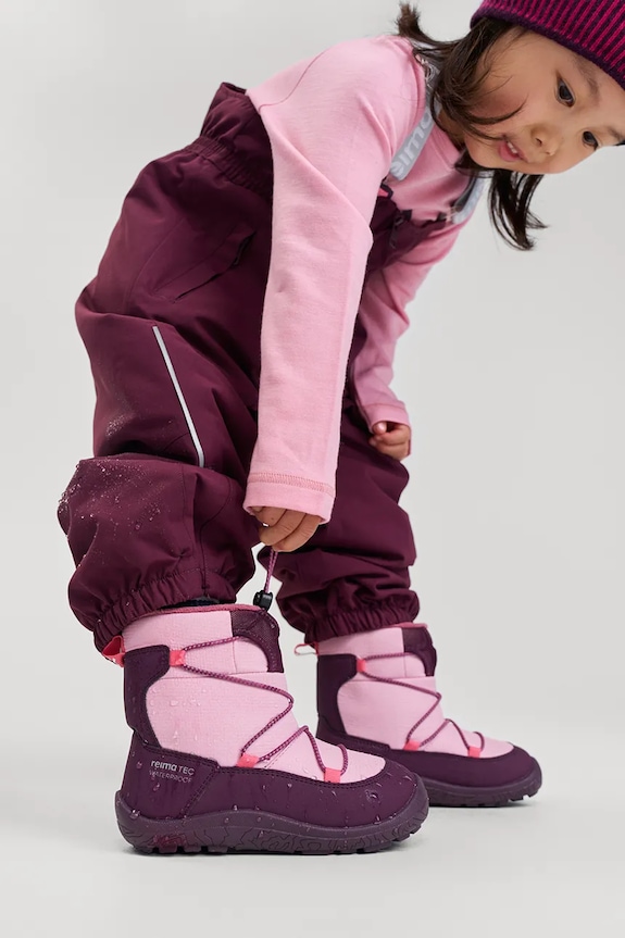 Reima buty zimowe dziecięce Ensilumi Kids imitacja skóry licowej fioletowy 5400163A.9BYA