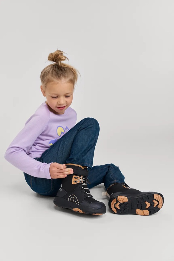 Reima buty zimowe dziecięce Talves syntetyczny czarny 5400166A.9BYA