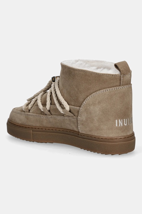 Мальчик Детские замшевые сапоги Inuikii CLASSIC LOW 3001.001.0021 бежевый