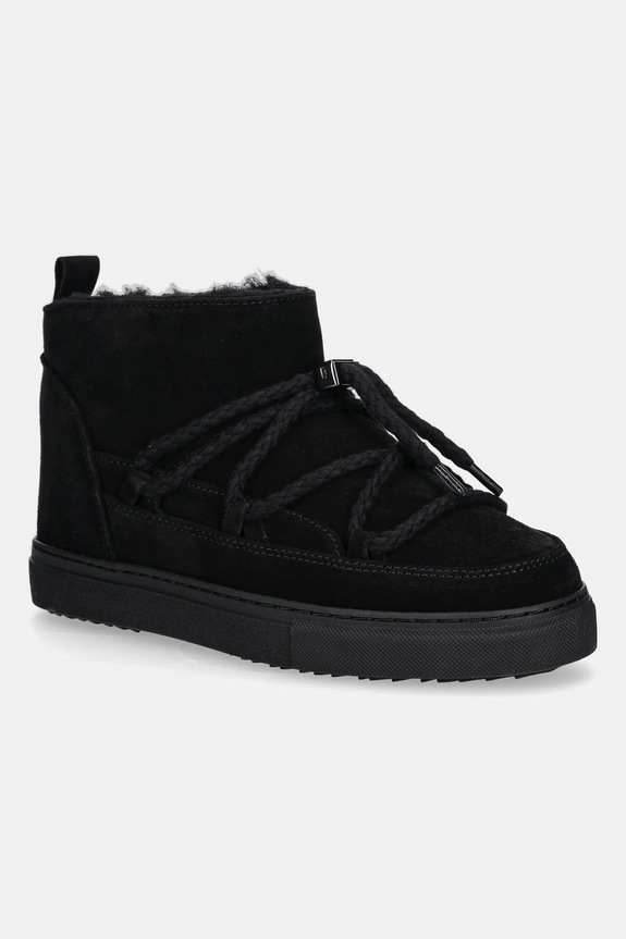 Dječje cipele za snijeg od brušene kože Inuikii CLASSIC LOW brušena koža crna 3001.001.0021