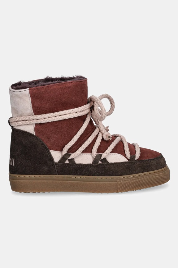 Inuikii śniegowce zamszowe PATCHWORK 3001.003.0072.G różowy AW25