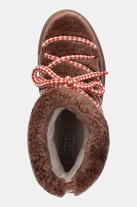 Παιδικές μπότες χιονιού Inuikii CURLY καφέ 3001.003.0032