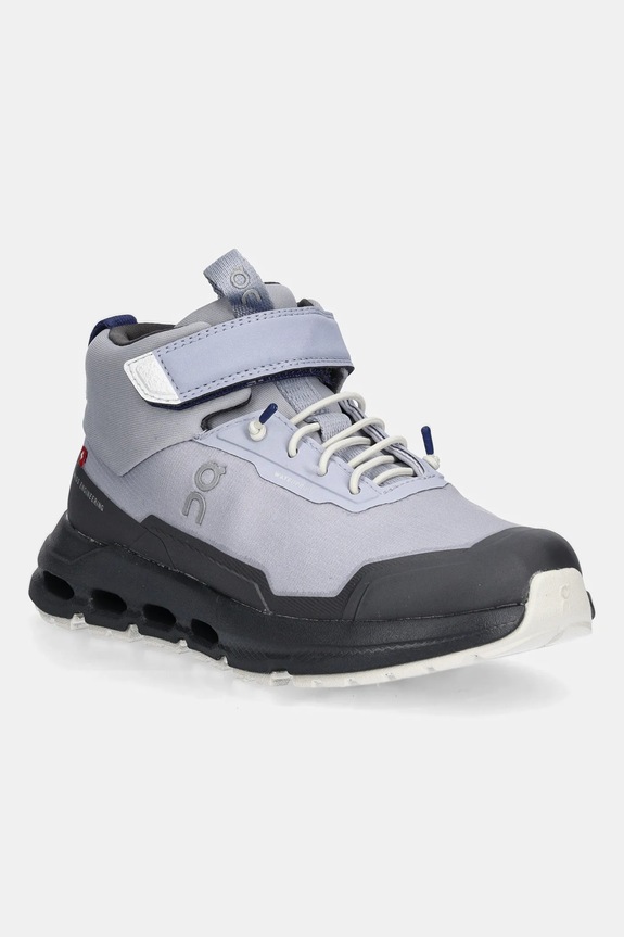 Detské topánky On Cloudhero Mid Waterproof textilný fialová 3KD30013997