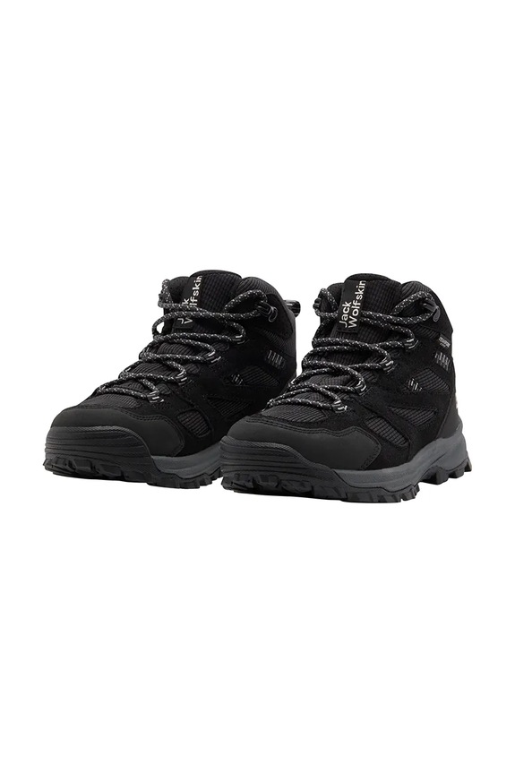 Παιδικά παπούτσια Jack Wolfskin VOJO TOUR TEXAPORE MID K A64104.34.40 μαύρο AW25