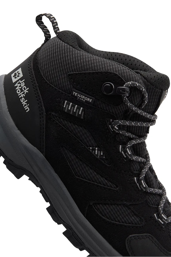 Παιδικά παπούτσια Jack Wolfskin VOJO TOUR TEXAPORE MID K A64104.34.40 μαύρο