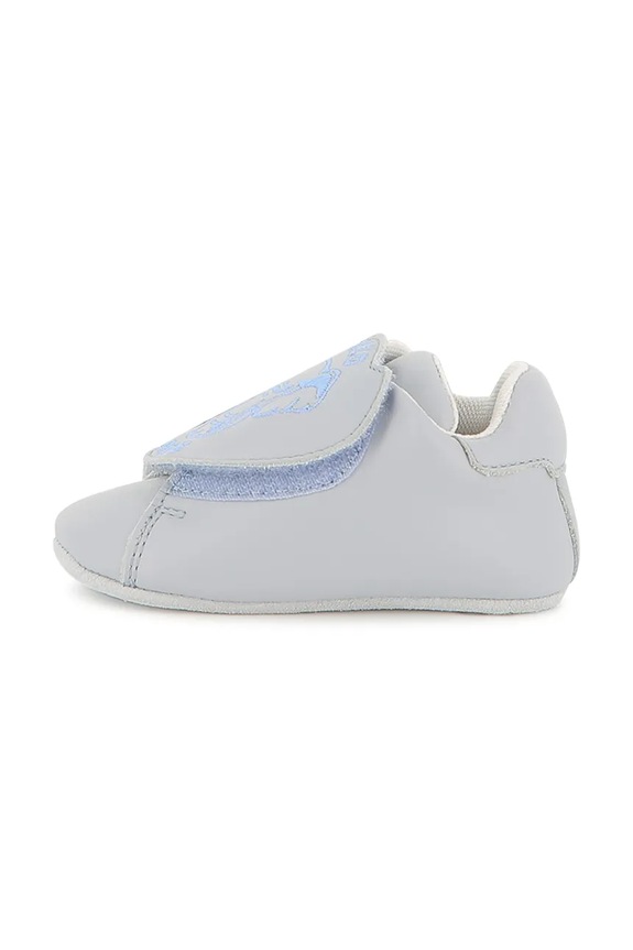 Kenzo Kids buty zimowe skórzane niemowlęce nieocieplane niebieski K61226