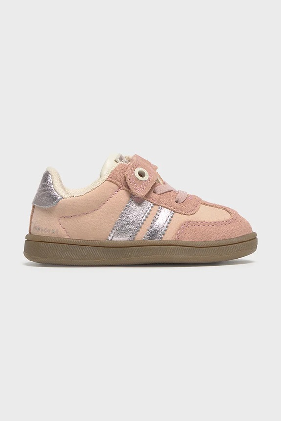 Mayoral scarpe da ginnastica per bambini finta pelle fiore rosa 42611.75A.Baby.9BYA