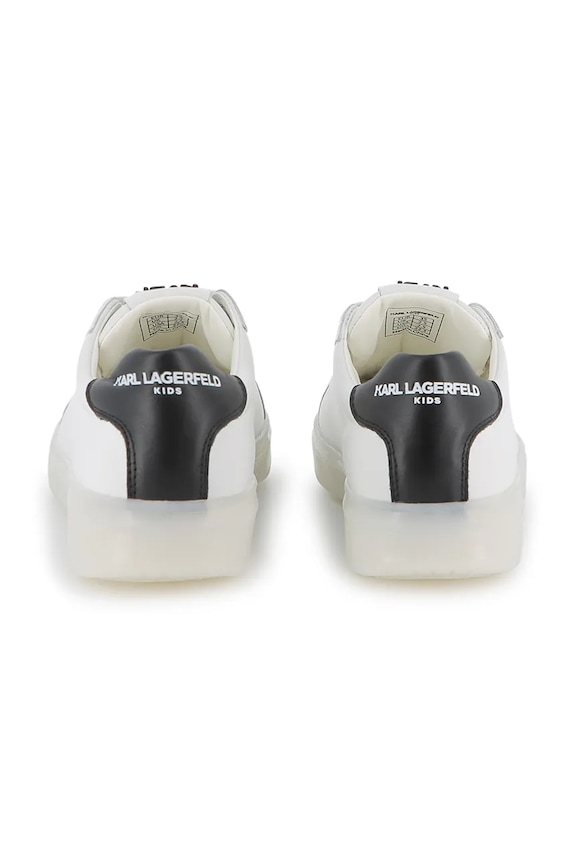 Κοριτσίστικα Παιδικά δερμάτινα sneakers Karl Lagerfeld Z30990.36.39 λευκό