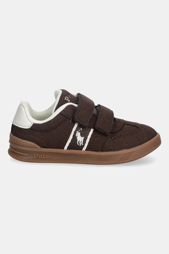 Polo Ralph Lauren gyerek sportcipő HERITAGE COURT III T-TOE EZ RL03358201 barna AW25