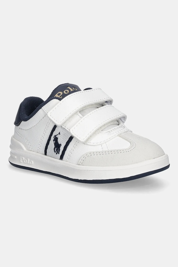 Polo Ralph Lauren gyerek sportcipő HERITAGE COURT III T-TOE EZ művelúr fehér RL03360102