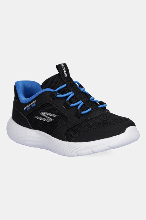 Detské tenisky Skechers DYNA-LITE-TURBO-BRISK BUDDIES textilný čierna 403904N