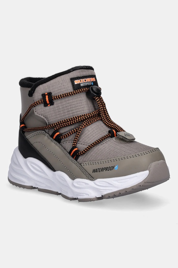 Детски зимни обувки Skechers TURBO TREAD - STORM GLIDER изкуствен бежов 406385L