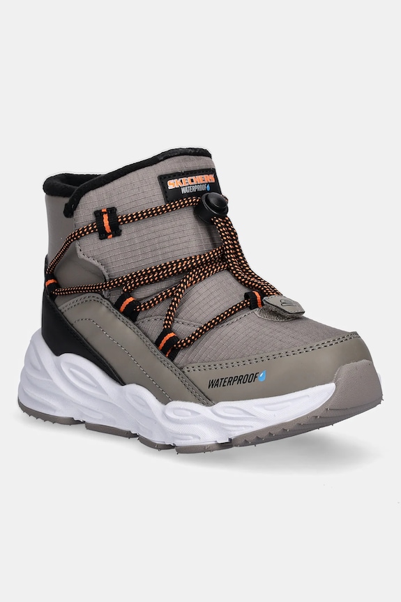 Детски зимни обувки Skechers TURBO TREAD - STORM GLIDER изкуствен бежов 406385L