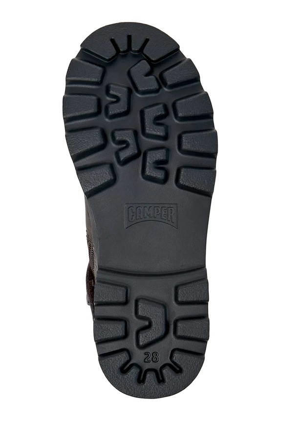 Camper półbuty skórzane dziecięce Brutus Kids K900370.28.34 szary