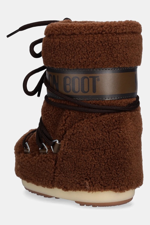 Chłopiec Moon Boot śniegowce dziecięce MB ICON FLEECE 80D1403080 brązowy