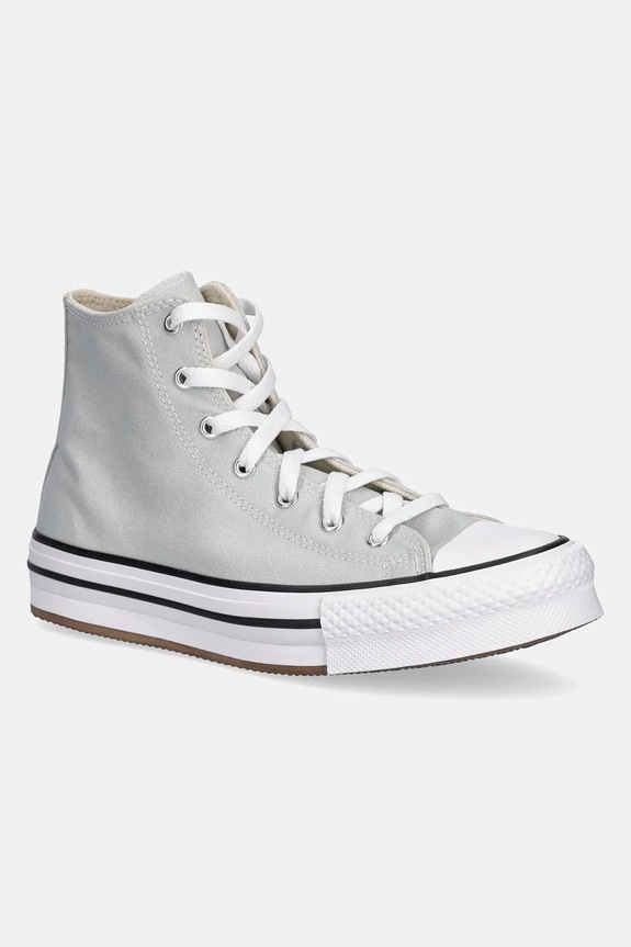 Converse trampki dziecięce CHUCK TAYLOR ALL STAR EVA LIFT wysoka szary A13122C