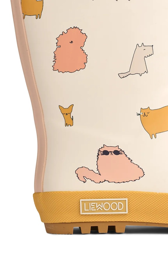 Chłopiec Liewood kalosze dziecięce Mason Thermo Rainboot LW13043.9BYA beżowy