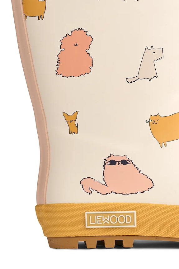 Chłopiec Liewood kalosze dziecięce Mason Thermo Rainboot LW13043.9BYA beżowy