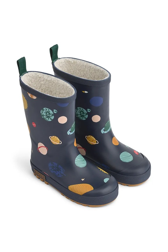 Liewood kalosze dziecięce Mason Thermo Rainboot granatowy LW13043.9BYA
