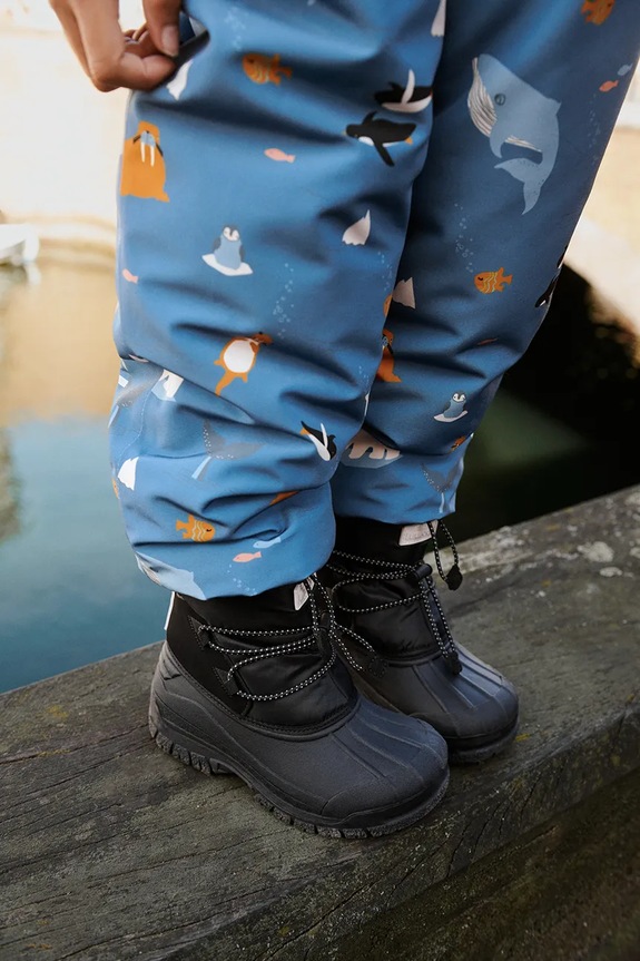 Παιδικές μπότες χιονιού Liewood Ania Winter Boot συνθετικό μαύρο LW20057.9BYA