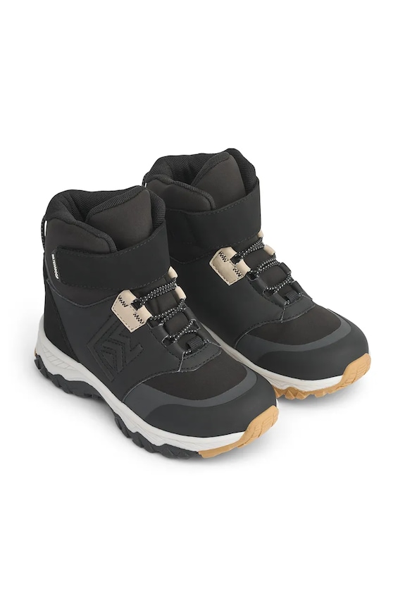 Παιδικές χειμερινές μπότες Liewood Mazie Hightop Winter Sneakers συνθετικό μαύρο LW20061.9BYA