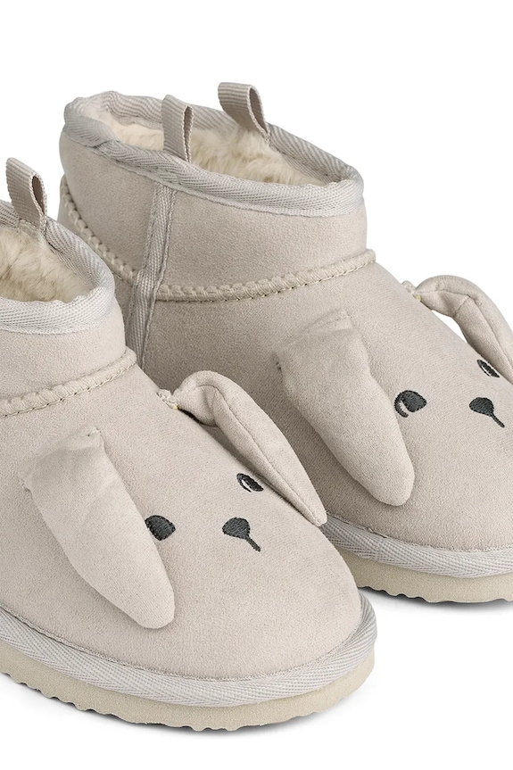 Zimní boty Liewood Alban Rabbit Shoes LW20348.9BYA šedá AW25