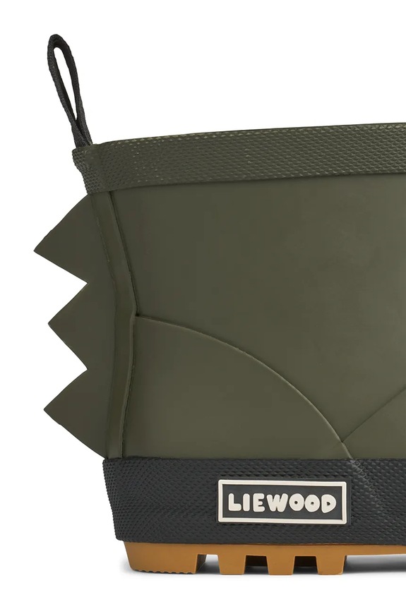 Chłopiec Liewood kalosze dziecięce Jesse Dino Thermo Rainboot LW20371.9BYA zielony