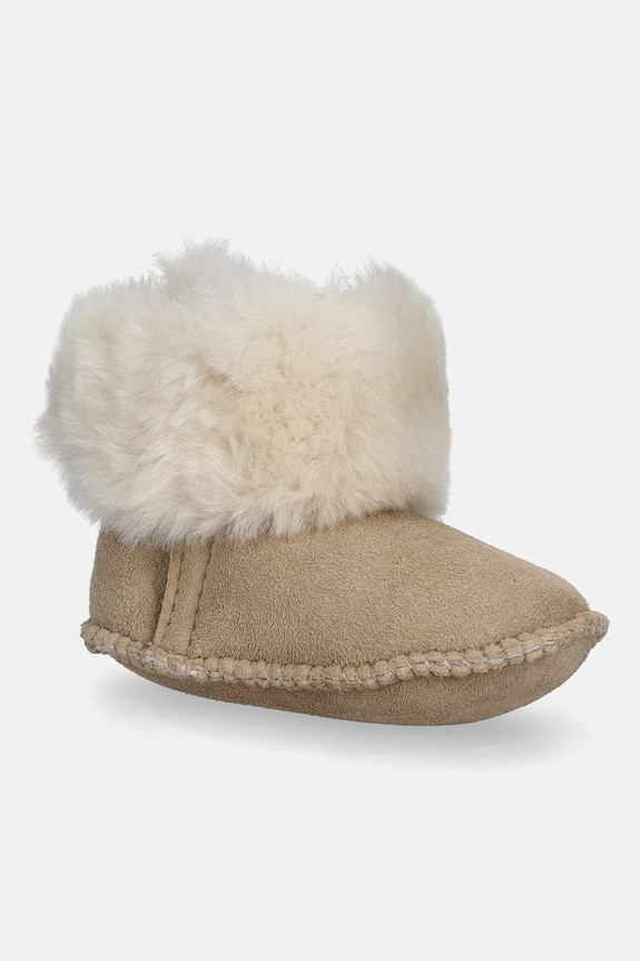Semišové snehule Emu Australia Baby Bootie Deluxe zateplené béžová B13256.Baby.Bootie