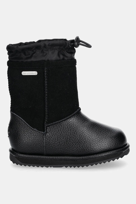 Emu Australia śniegowce skórzane dziecięce Puggle K13260.Puggle czarny AW25