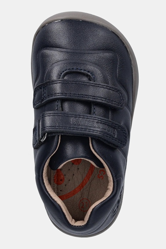 Παιδικά δερμάτινα sneakers Biomecanics σκούρο μπλε 241160.19.23