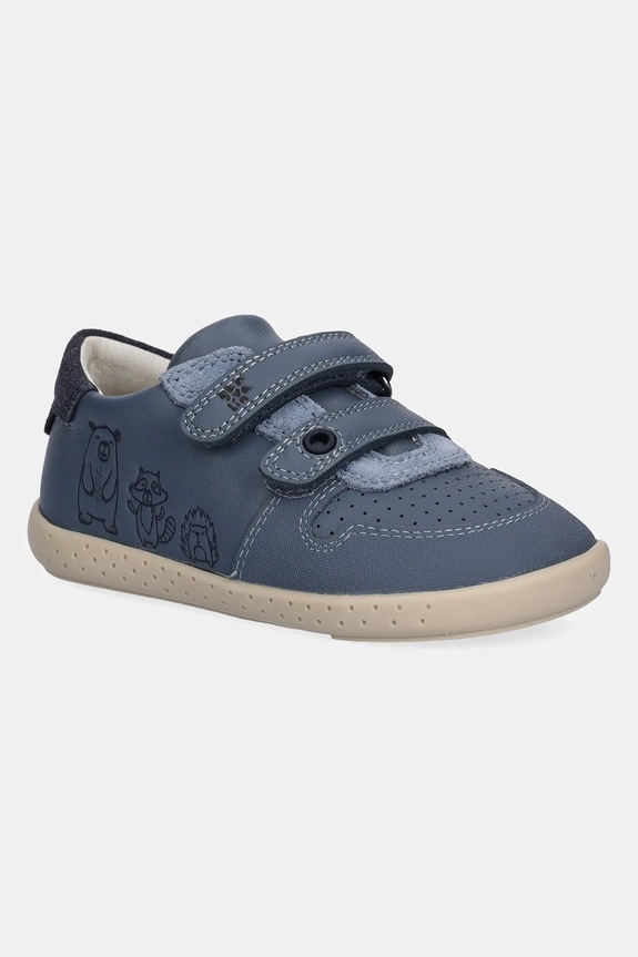 Garvalin sneakersy skórzane dziecięce syntetyczny granatowy 251311.19.23