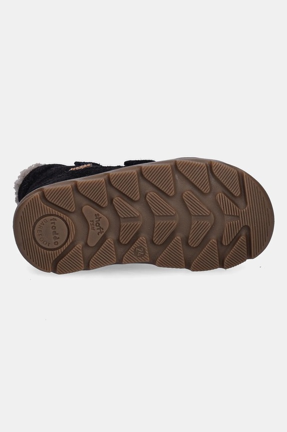 Froddo buty zimowe zamszowe dziecięce ZERU TEX FURRY BAREFOOT G2110151.21.24 granatowy