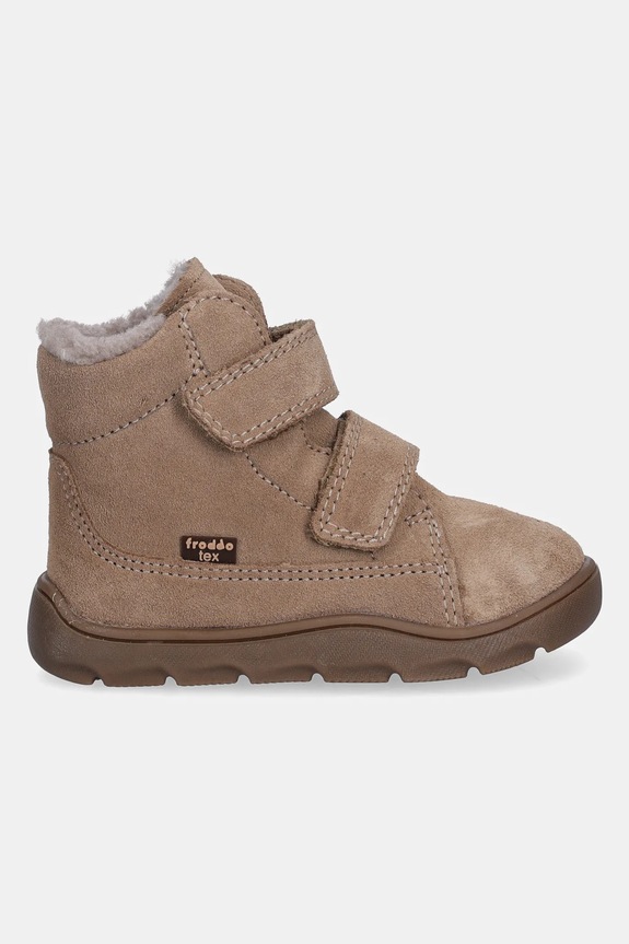 Froddo buty zimowe zamszowe dziecięce ZERU TEX FURRY BAREFOOT G2110151.21.24 beżowy AW25