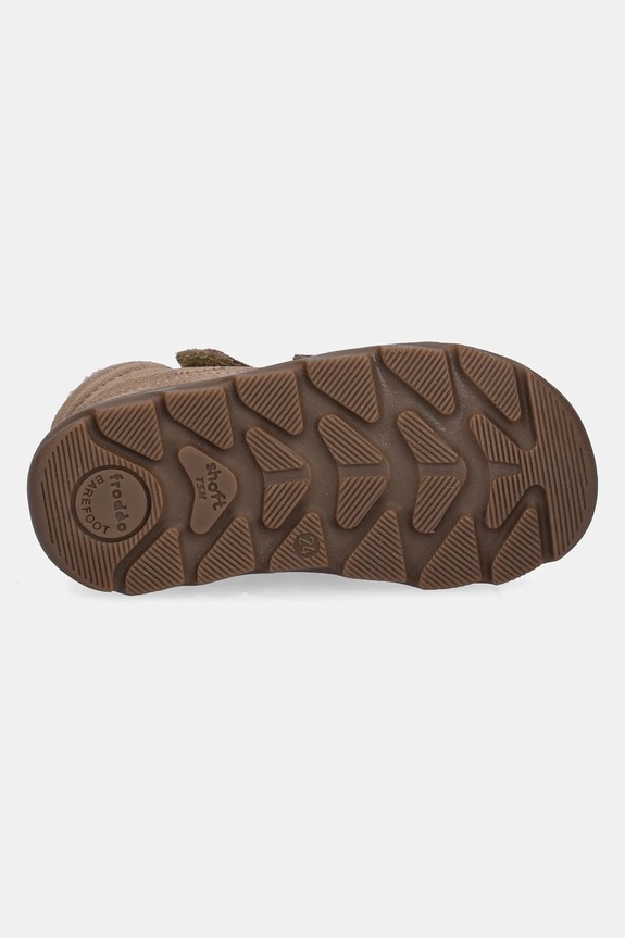 Froddo buty zimowe zamszowe dziecięce ZERU TEX FURRY BAREFOOT G2110151.21.24 beżowy