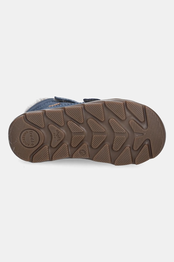 Froddo buty zimowe zamszowe dziecięce ZERU TEX FURRY BAREFOOT G2110151.25.30 niebieski