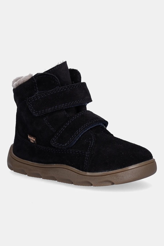 Froddo buty zimowe zamszowe dziecięce ZERU TEX FURRY BAREFOOT ocieplane granatowy G2110151.25.30