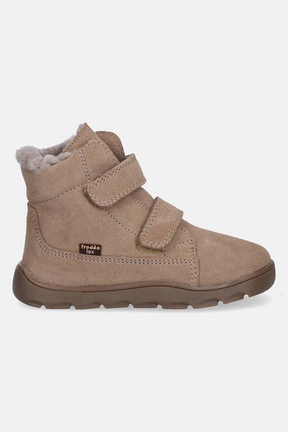 Froddo buty zimowe zamszowe dziecięce ZERU TEX FURRY BAREFOOT G2110151.25.30 beżowy AW25