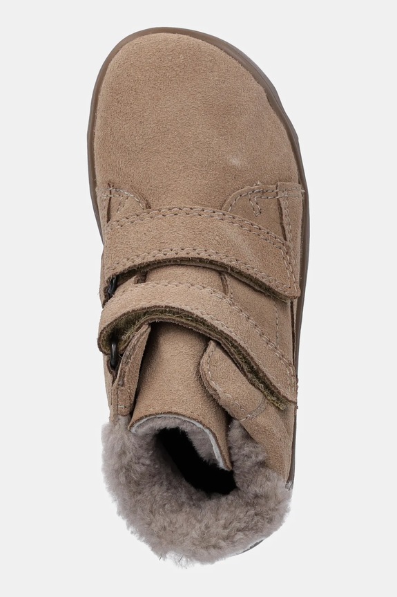Froddo buty zimowe zamszowe dziecięce ZERU TEX FURRY BAREFOOT beżowy G2110151.25.30