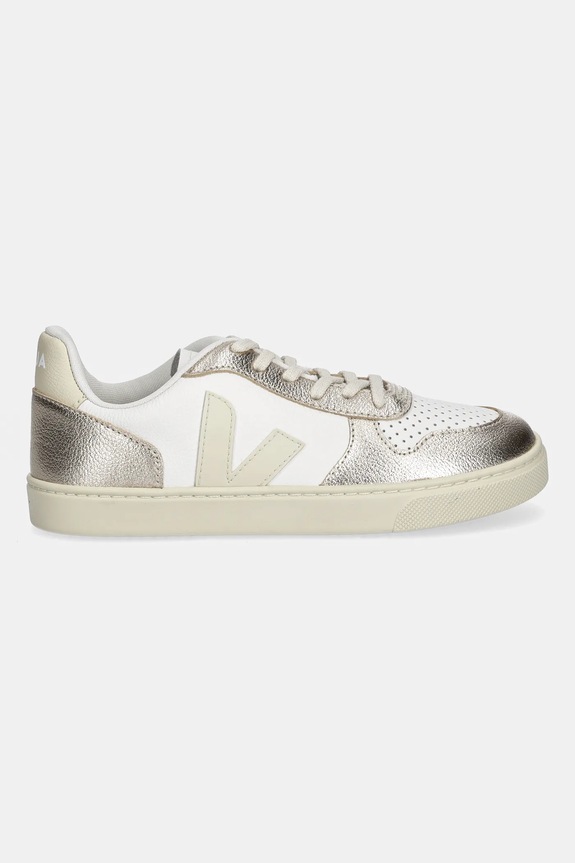 Otroške usnjene superge Veja Small V-10 Laces CX0521003C.28.35 zlata AW25