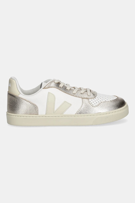 Otroške usnjene superge Veja Small V-10 Laces CX0521003C.28.35 zlata AW25