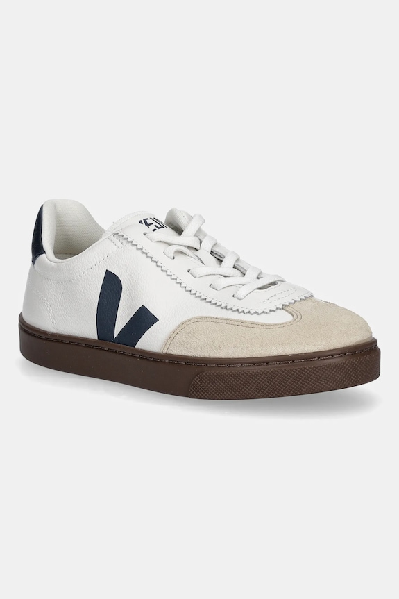 Veja scarpe da ginnastica bambino/a Small Volley pelle fiore beige SY2021013C.28.35