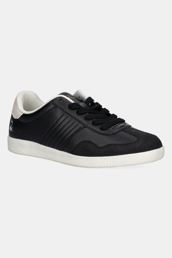 Παιδικά sneakers United Colors of Benetton απομίμηση σουέτ μαύρο 8S5VCD01T.G.seasonal