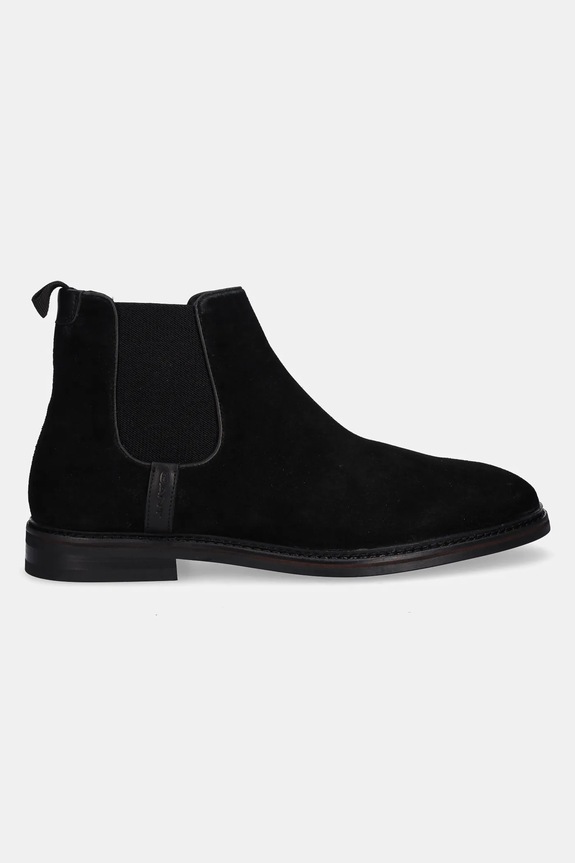 Semišové topánky chelsea Gant Bidford 31653144 čierna AW25