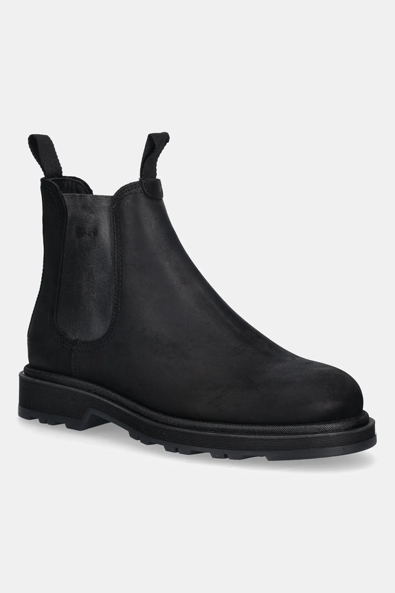 Nubukové chelsea čižmy Gant Blisdor casual čierna 31651068