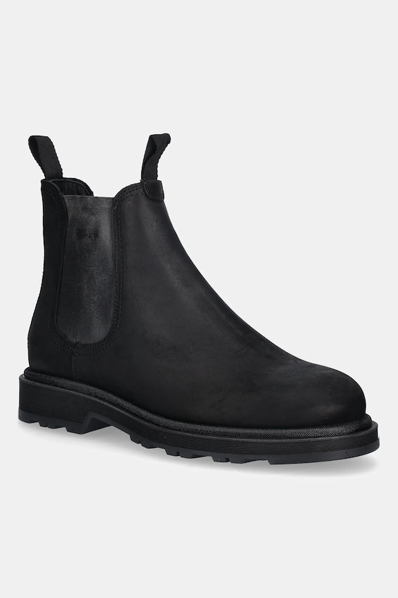 Nubukové chelsea čižmy Gant Blisdor casual čierna 31651068